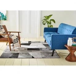 Catalina Grey/Black 8 ft. x 10 ft. Geometric Area Rug by Home Dynamix -Daltile Sales Store grey black home dynamix area rugs 1n hd1237 451 40 1000