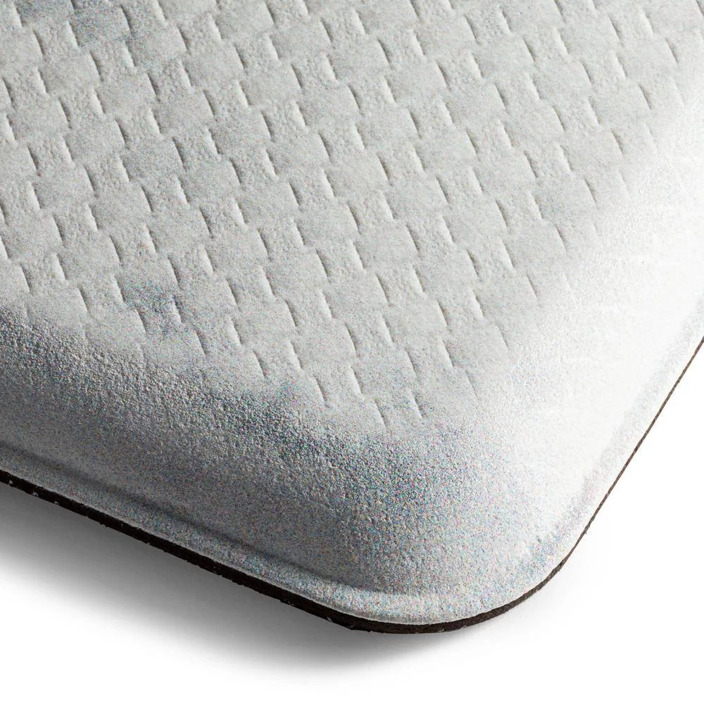 Cozy Living Grateful Floral Grey/Cream 17.5 in. x 55 in. Anti Fatigue Kitchen Mat by Home Dynamix 5 Cozy Living Grateful Floral Grey/Cream 17.5 in. x 55 in. Anti Fatigue Kitchen Mat by Home Dynamix - Image 3