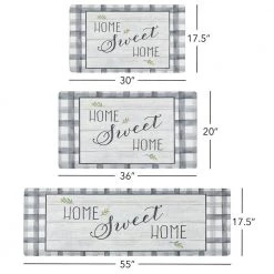 Cozy Living Home Sweet Home Farmhouse Grey/Green 20 in. x 36 in. Anti Fatigue Kitchen Mat by Home Dynamix -Daltile Sales Store grey green home dynamix kitchen mats 20 cz32 31 1000