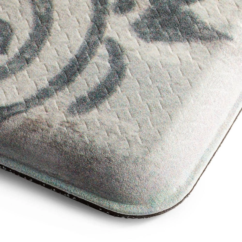 Cozy Living Grateful Floral Grey 17.5 in. x 30 in. Anti Fatigue Kitchen Mat by Home Dynamix 6 Cozy Living Grateful Floral Grey 17.5 in. x 30 in. Anti Fatigue Kitchen Mat by Home Dynamix - Image 4