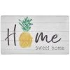 Cozy Living Home Sweet Home Pineapple Grey 30 in. x 36 in. Anti Fatigue Kitchen Mat by Home Dynamix