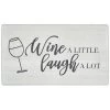 Cozy Living Wine A Little Grey 20 in. x 36 in. Anti Fatigue Kitchen Mat by Home Dynamix