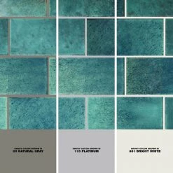 LuxeCraft Arteko 3 in. x 6 in. Glazed Ceramic Handmade Green Subway Tile (12.5 sq. ft./case) by Daltile 14 LuxeCraft Arteko 3 in. x 6 in. Glazed Ceramic Handmade Green Subway Tile (12.5 sq. ft./case) by Daltile -Daltile Sales Store handmade green daltile ceramic tile ak0336modhd1p2 1d 1000