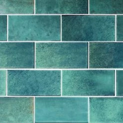 LuxeCraft Arteko 3 in. x 6 in. Glazed Ceramic Handmade Green Subway Tile (12.5 sq. ft./case) by Daltile