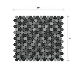 Decor Accents Hanlon Bee 10 in. x 11 in. x 8 mm Porcelain Penny Round Mosaic Floor and Wall Tile (0.83 sq. ft./Each) by Daltile 12 Decor Accents Hanlon Bee 10 in. x 11 in. x 8 mm Porcelain Penny Round Mosaic Floor and Wall Tile (0.83 sq. ft./Each) by Daltile -Daltile Sales Store hanlon bee daltile mosaic tile st2911pnyccms1p 66 1000