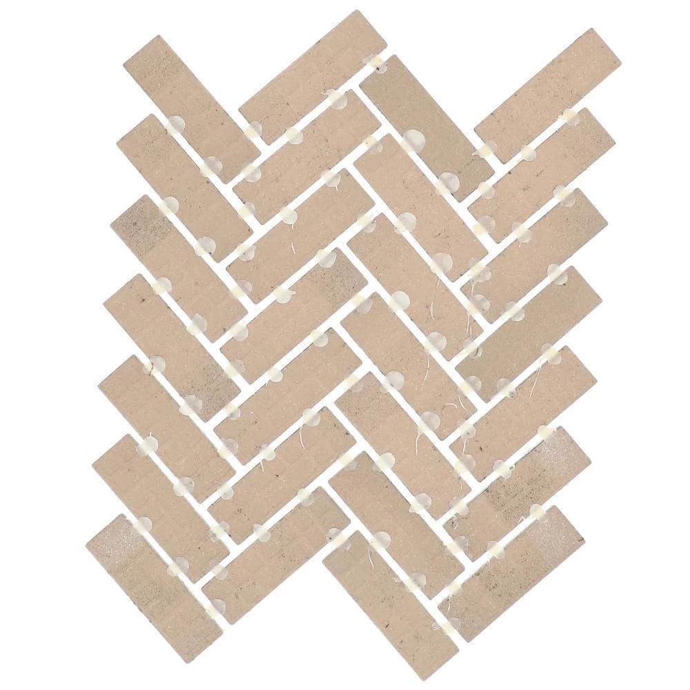 Restore Ivory 9 in. x 12 in. Glazed Ceramic Herringbone Mosaic Tile (0.6 sq. ft./each) by Daltile 8 Restore Ivory 9 in. x 12 in. Glazed Ceramic Herringbone Mosaic Tile (0.6 sq. ft./each) by Daltile - Image 6