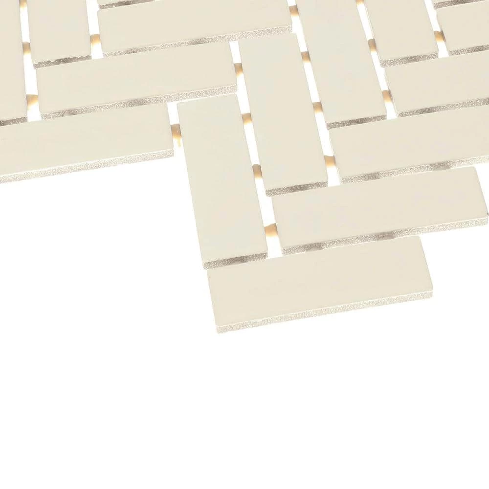 Restore Ivory 9 in. x 12 in. Glazed Ceramic Herringbone Mosaic Tile (0.6 sq. ft./each) by Daltile 9 Restore Ivory 9 in. x 12 in. Glazed Ceramic Herringbone Mosaic Tile (0.6 sq. ft./each) by Daltile - Image 7