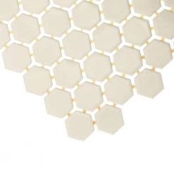 Restore Ivory 10 in. x 12 in. x Glazed Ceramic Mosaic Tile (0.81 sq. ft./each) by Daltile -Daltile Sales Store ivory daltile ceramic tile k17515hexms1p2 1d 1000