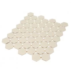 Restore Ivory 10 in. x 12 in. x Glazed Ceramic Mosaic Tile (0.81 sq. ft./each) by Daltile -Daltile Sales Store ivory daltile ceramic tile k17515hexms1p2 40 1000