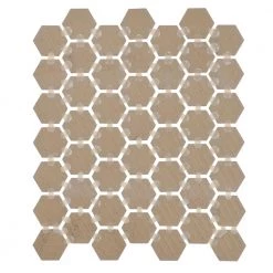 Restore Ivory 10 in. x 12 in. x Glazed Ceramic Mosaic Tile (0.81 sq. ft./each) by Daltile -Daltile Sales Store ivory daltile ceramic tile k17515hexms1p2 66 1000
