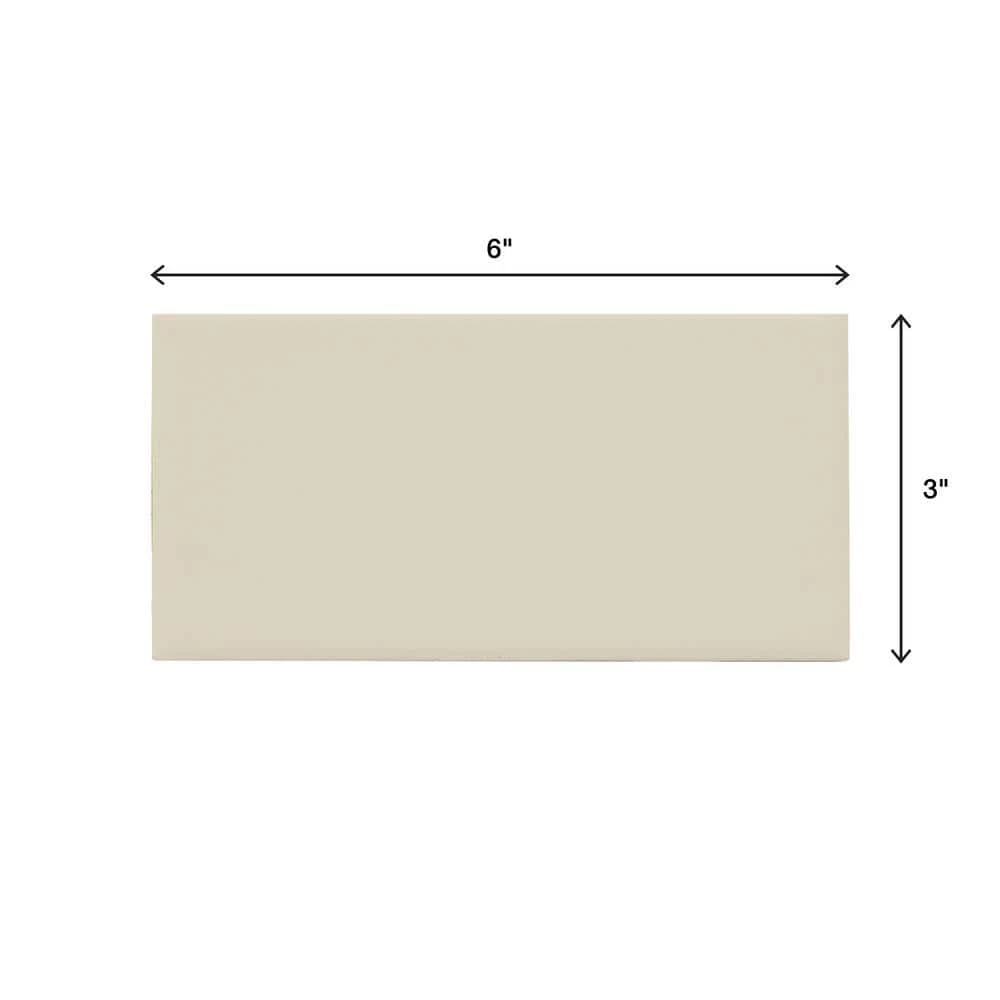 Restore Ivory Glossy 3 in. x 6 in. Glazed Ceramic Subway Wall Tile (12.5 sq. ft. / case) by Daltile 7 Restore Ivory Glossy 3 in. x 6 in. Glazed Ceramic Subway Wall Tile (12.5 sq. ft. / case) by Daltile - Image 5