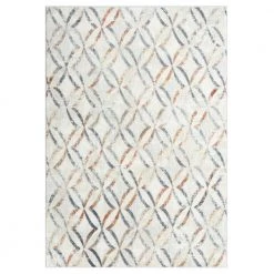 Helen Cecilia Ivory/Grey 8 ft. x 10 ft. Geometric Area Rug by Home Dynamix