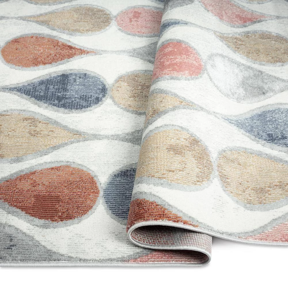 Helen Rein Ivory/Grey 8 ft. x 10 ft. Geometric Area Rug by Home Dynamix 9 Helen Rein Ivory/Grey 8 ft. x 10 ft. Geometric Area Rug by Home Dynamix - Image 7