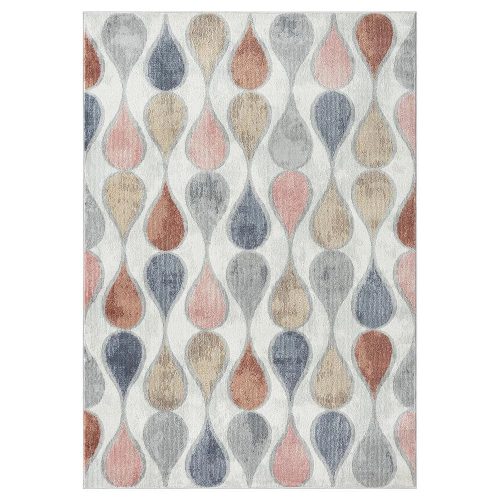 Helen Rein Ivory/Grey 8 ft. x 10 ft. Geometric Area Rug by Home Dynamix 3 Helen Rein Ivory/Grey 8 ft. x 10 ft. Geometric Area Rug by Home Dynamix