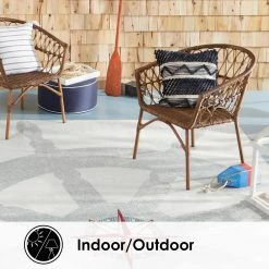 Marine Helm Ivory/Grey 8 ft. x 10 ft. Ship Wheel Indoor/Outdoor Area Rug by Home Dynamix -Daltile Sales Store ivory grey home dynamix outdoor rugs 1 22120 102 a0 1000