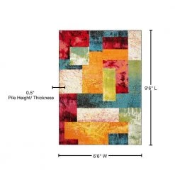 Splash Ivory/Pink 6 ft. x 9 ft. Abstract Area Rug by Home Dynamix 17 Splash Ivory/Pink 6 ft. x 9 ft. Abstract Area Rug by Home Dynamix -Daltile Sales Store ivory pink home dynamix area rugs 1a 651 999 76 1000