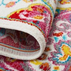 Splash Ivory/Red 5 ft. x 7 ft. Medallion Area Rug by Home Dynamix 19 Splash Ivory/Red 5 ft. x 7 ft. Medallion Area Rug by Home Dynamix -Daltile Sales Store ivory red home dynamix area rugs 2 2129 110 44 1000