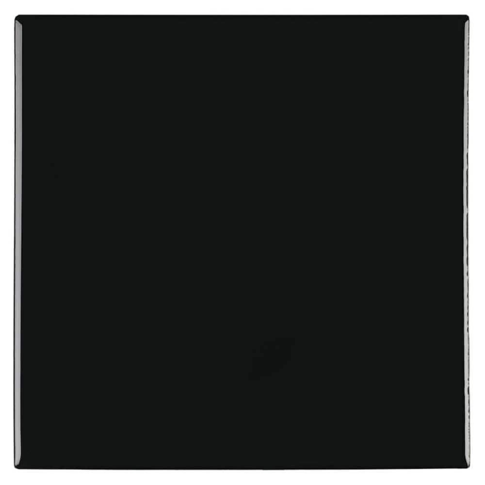 Matte Black 4-1/4 in. x 4-1/4 in. Ceramic Wall Tile (12.5 sq. ft. / case) by Daltile 3 Matte Black 4-1/4 in. x 4-1/4 in. Ceramic Wall Tile (12.5 sq. ft. / case) by Daltile