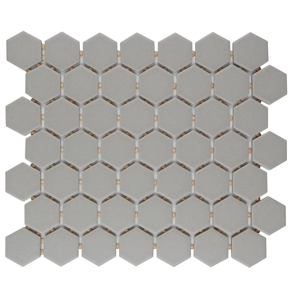 Restore Matte Natural Gray Hexagon 10 in. x 12 in. x 6mm Glazed Ceramic Mosaic Tile (0.81 sq. ft.) by Daltile 3 Restore Matte Natural Gray Hexagon 10 in. x 12 in. x 6mm Glazed Ceramic Mosaic Tile (0.81 sq. ft.) by Daltile