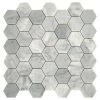 Restore Mist Honed 12 in. x 12 in. Marble Mosaic Tile (0.97 sq. ft./ piece) by Daltile