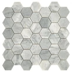 Restore Mist Honed 12 in. x 12 in. Marble Mosaic Tile (0.97 sq. ft./ piece) by Daltile