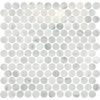 Stone Decorative Accents Mist Marble 12 in. x 11 in. Natural Stone Penny Round Mosaic Tile (9.6 sq. ft./Case) by Daltile -Daltile Sales Store mist marble daltile marble tile st52pnyrnmsccpl 64 1000