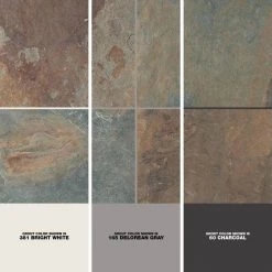 Natural Stone Collection Mongolian Spring 12 in. x 12 in. Slate Floor and Wall Tile (10 sq. ft. / case) by Daltile -Daltile Sales Store mongolian spring daltile slate tile s78112121p 1d 1000