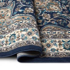 Tremont Magnolia Navy Blue/Ivory 8 ft. x 10 ft. Medallion Area Rug by Home Dynamix -Daltile Sales Store navy blue ivory home dynamix area rugs 1n 8083 496 44 1000