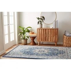 Tremont Magnolia Navy Blue/Ivory 8 ft. x 10 ft. Medallion Area Rug by Home Dynamix -Daltile Sales Store navy blue ivory home dynamix area rugs 1n 8083 496 a0 1000