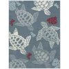Marine Sea Turtle Navy Blue/Ivory 5 ft. x 7 ft. Indoor/Outdoor Area Rug by Home Dynamix -Daltile Sales Store navy blue ivory home dynamix outdoor rugs 2 10292 300 64 1000