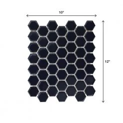 Restore Glossy Navy Hexagon 10 in. x 12 in. x 6.35 mm Glazed Ceramic Mosaic Tile (0.81 sq. ft./Each) by Daltile 7 Restore Glossy Navy Hexagon 10 in. x 12 in. x 6.35 mm Glazed Ceramic Mosaic Tile (0.81 sq. ft./Each) by Daltile -Daltile Sales Store navy daltile ceramic tile k18915hexms1p2 a0 1000