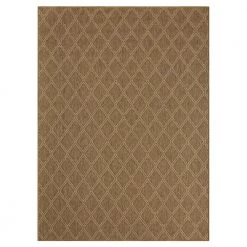 Tripolo Mila Brown/Ivory 8 ft. x 10 ft. Diamond Indoor/Outdoor Area Rug by Home Dynamix