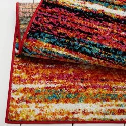 Splash Orange/Blue 3 ft. x 4 ft. Striped Area Rug by Home Dynamix -Daltile Sales Store orange blue home dynamix area rugs 3 204 999 1f 1000