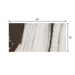 Rapport Panda Marble Polished 12 in. x 24 in. Glazed Porcelain Floor and Wall Tile (17.1 sq. ft./Case) by Daltile -Daltile Sales Store panda marble daltile porcelain tile rt201224ahd1lf 66 1000