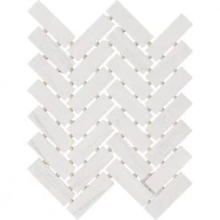 Modern Renewal Parchment 9 in. x 12 in. Glazed Ceramic Herringbone Mosaic Tile (6 sq. ft./Case) by Daltile -Daltile Sales Store parchment daltile ceramic tile mr2013herhd1p2 44 1000