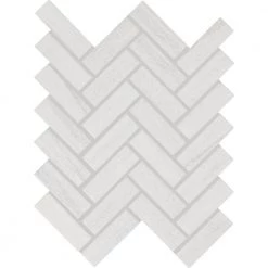 Modern Renewal Parchment 9 in. x 12 in. Glazed Ceramic Herringbone Mosaic Tile (6 sq. ft./Case) by Daltile