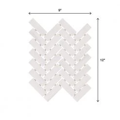Modern Renewal Parchment 9 in. x 12 in. Glazed Ceramic Herringbone Mosaic Tile (6 sq. ft./Case) by Daltile -Daltile Sales Store parchment daltile ceramic tile mr2013herhd1p2 66 1000