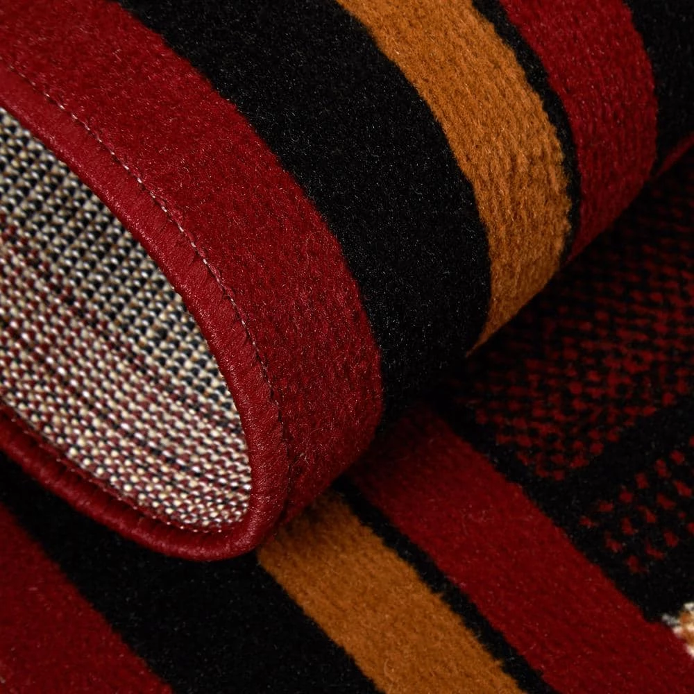 Premium Nikola Red/Brown 5 ft. x 7 ft. Geometric Area Rug by Home Dynamix 7 Premium Nikola Red/Brown 5 ft. x 7 ft. Geometric Area Rug by Home Dynamix - Image 5