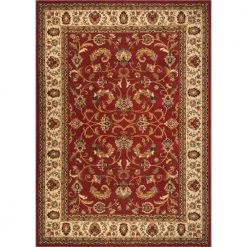 Royalty Red/Ivory 8 ft. x 10 ft. Indoor Area Rug by Home Dynamix