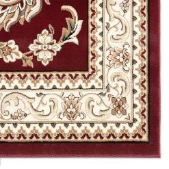 Bazaar Scarlet Red/Ivory 9 ft. x 12 ft. Medallion Area Rug by Home Dynamix -Daltile Sales Store red ivory home dynamix area rugs 10 17410 200 c3 1000