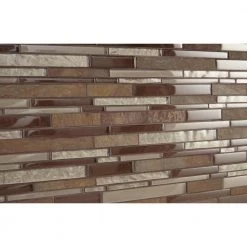 Stone Decor Rustic Slate 12 in. x 14 in. x 8 mm Stone and Glass Random Linear Mosaic Wall Tile (0.95 sq. ft./Each) by Daltile 13 Stone Decor Rustic Slate 12 in. x 14 in. x 8 mm Stone and Glass Random Linear Mosaic Wall Tile (0.95 sq. ft./Each) by Daltile -Daltile Sales Store rustic slate with mixed glass daltile mosaic tile st26lnrndms1p c3 1000