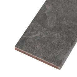 Cascade Ridge Slate Matte 3 in. x 12 in. Glazed Ceramic Bullnose Trim Tile (0.2357 sq. ft./Piece) by Daltile -Daltile Sales Store slate daltile tile trim cr08p43c9hd1p2 40 1000