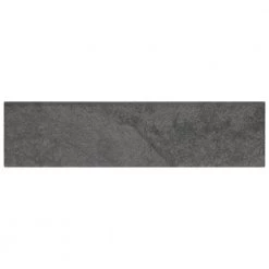 Cascade Ridge Slate Matte 3 in. x 12 in. Glazed Ceramic Bullnose Trim Tile (0.2357 sq. ft./Piece) by Daltile