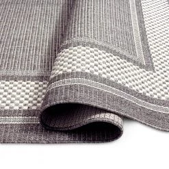 Tripoli Julie Grey/Ivory 5 ft. x 7 ft. Border Indoor/Outdoor Area Rug by Home Dynamix 15 Tripoli Julie Grey/Ivory 5 ft. x 7 ft. Border Indoor/Outdoor Area Rug by Home Dynamix -Daltile Sales Store steel gray home dynamix outdoor rugs 2 421 750 44 1000