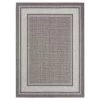Tripoli Julie Grey/Ivory 5 ft. x 7 ft. Border Indoor/Outdoor Area Rug by Home Dynamix -Daltile Sales Store steel gray home dynamix outdoor rugs 2 421 750 64 1000