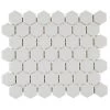 Restore Matte Stone Gray Hexagon 10 in. x 12 in. x 6.35 mm Glazed Ceramic Mosaic Tile (0.81 sq. ft./Each) by Daltile -Daltile Sales Store stone gray daltile ceramic tile x71415hexms1p2 64 1000