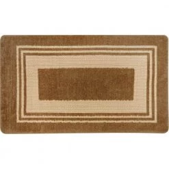 Montclair Beige 19.7 in. x 31.5 in. Kitchen Mat by Home Dynamix
