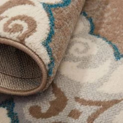 Tremont Salem Taupe/Blue 2 ft. x 7 ft. Medallion Runner Area Rug by Home Dynamix -Daltile Sales Store taupe blue home dynamix area rugs 4 hd5145 289 1f 1000