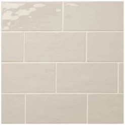 LuxeCraft Taupe 4 in. x 8 in. Glazed Ceramic Subway Wall Tile (10.5 sq. ft. / case) by Daltile