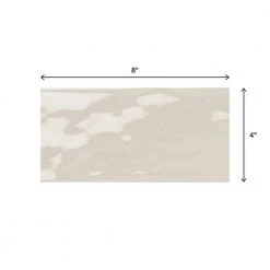 LuxeCraft Taupe 4 in. x 8 in. Glazed Ceramic Subway Wall Tile (10.5 sq. ft. / case) by Daltile -Daltile Sales Store taupe daltile ceramic tile lc1648modhd1p2 66 1000